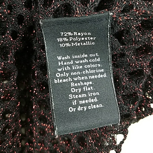 Rock & Republic Sheer Mesh Metallic Top - Picture 7 of 7